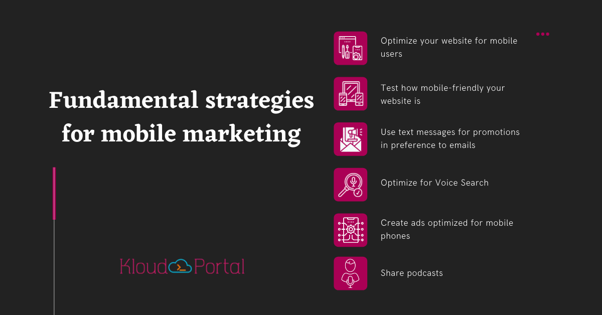 Mobile marketing strategies