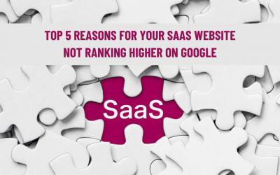 Top 5 reasons for your SAAS website not ranking higher on Google