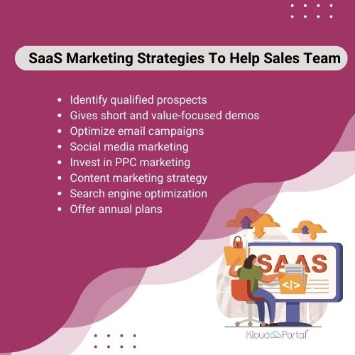 A B2B SaaS company is often sustainable with a strong sales team.|KloudPortal 